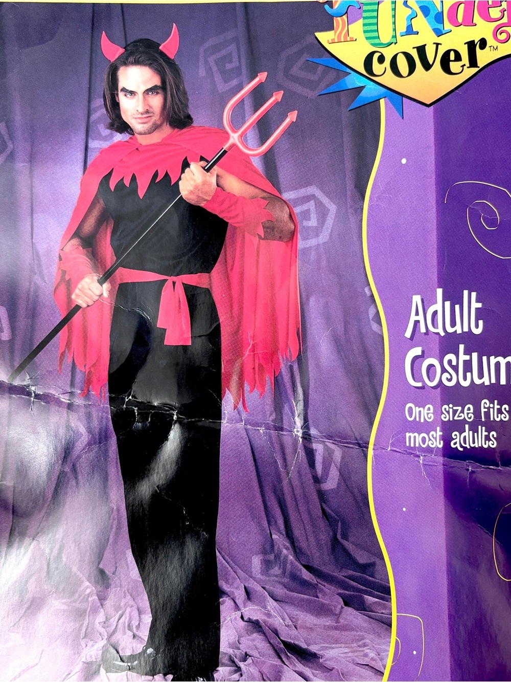 Men’s Halloween Costume Adult Male Devil M/L